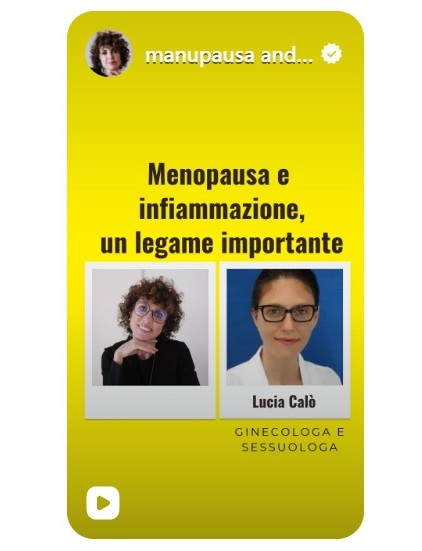 Cosa lega Infiammazione e Menopausa ?  Seguimi su questa diretta Instagram